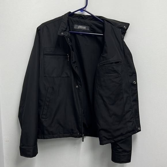 KENNETH COLE REACTION black zip up - Picture 3 of 5